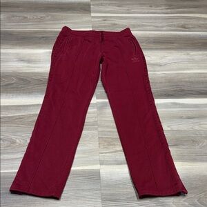 adidas Burgundy Track Pants Women